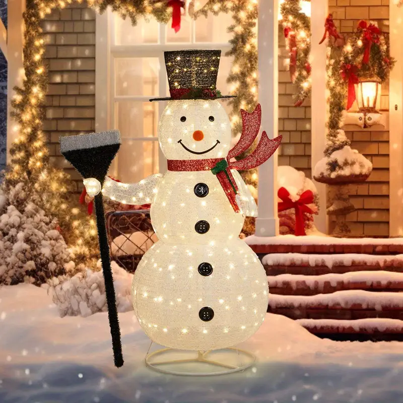 5ft Lighted Snowman