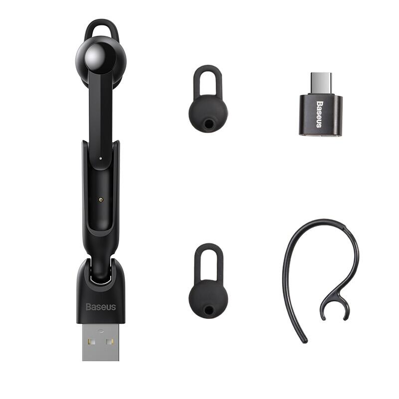 Baseus Magnetic Charging Wireless Bluetooth Earphone Bluetooth Headset Single Handsfree with Microphone