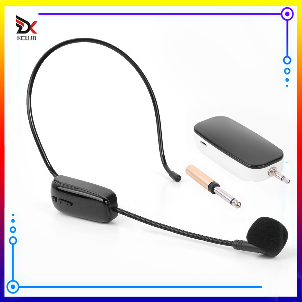 [KCLUB] UHF Headset Wireless Microphone with Receiver for Teaching Voice Amplifier