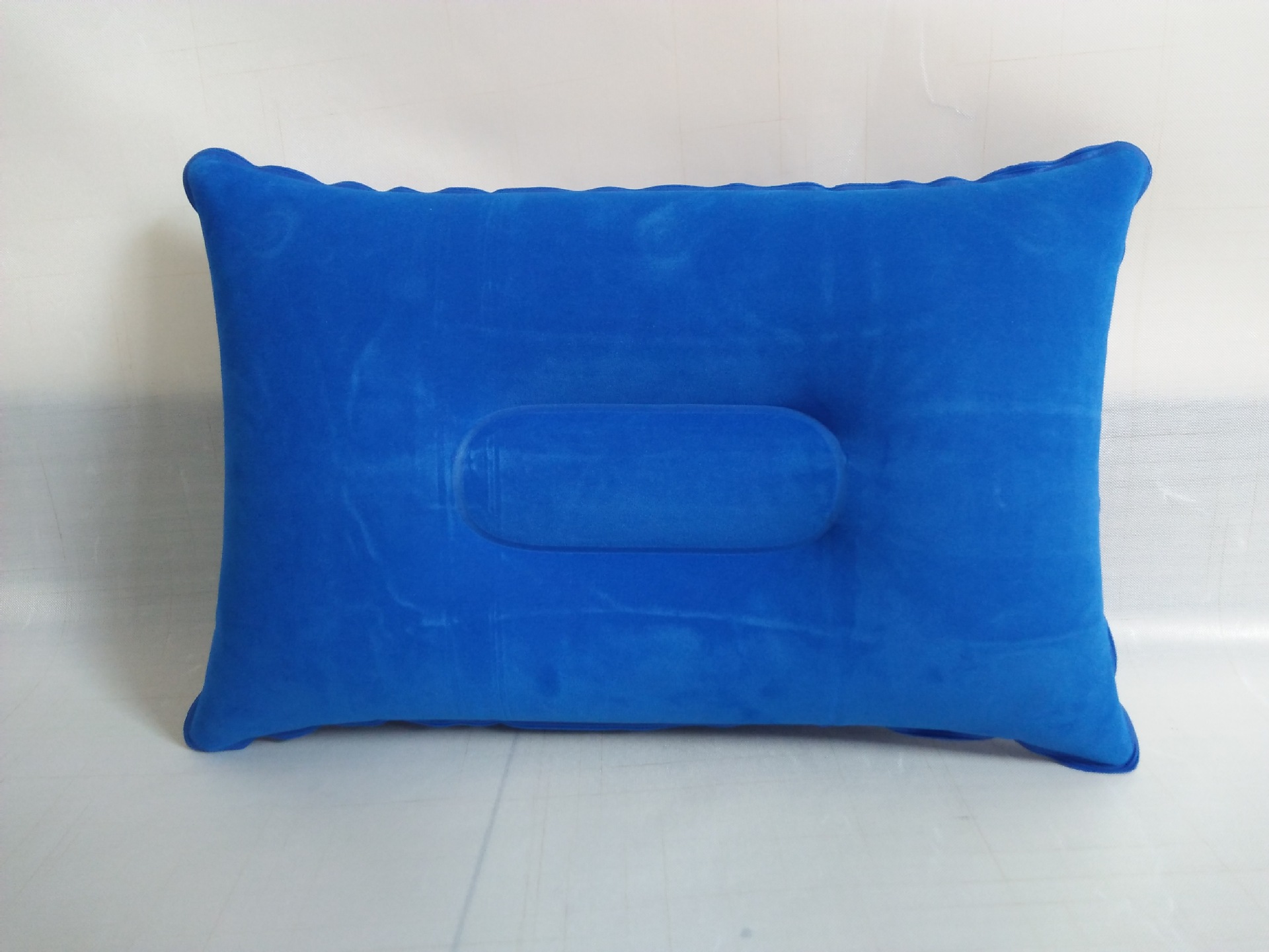 Camping Pillow Travel Car Hiking Camping Rest Flocking Cushion Inflatable Air Pillow Square