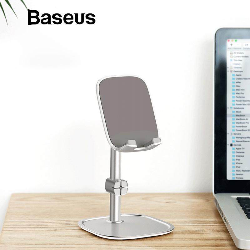 Baseus Adjustable Phone Holder for 3-10.5 inch Phone Metal Desktop Phone Stand for iPad Portable Phone Mount