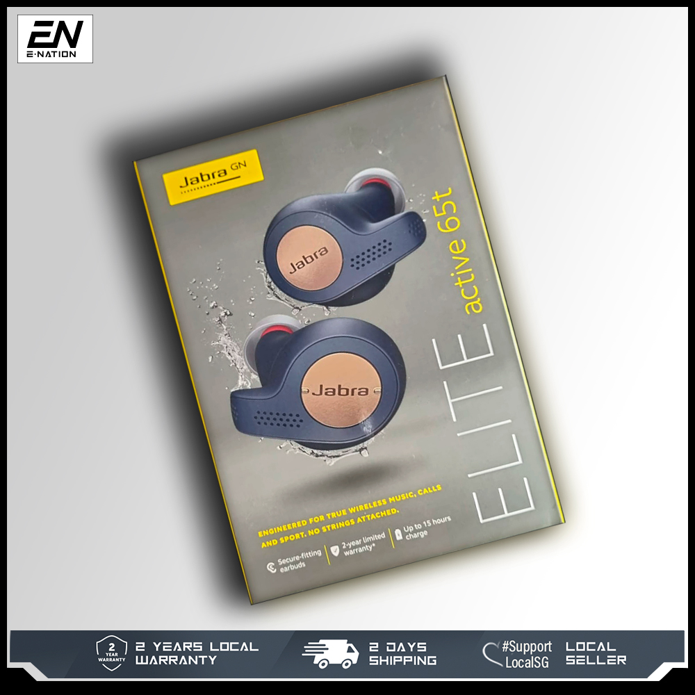 Authentic Jabra Elite Active 65t True Wireless Earbuds with 2 years warranty