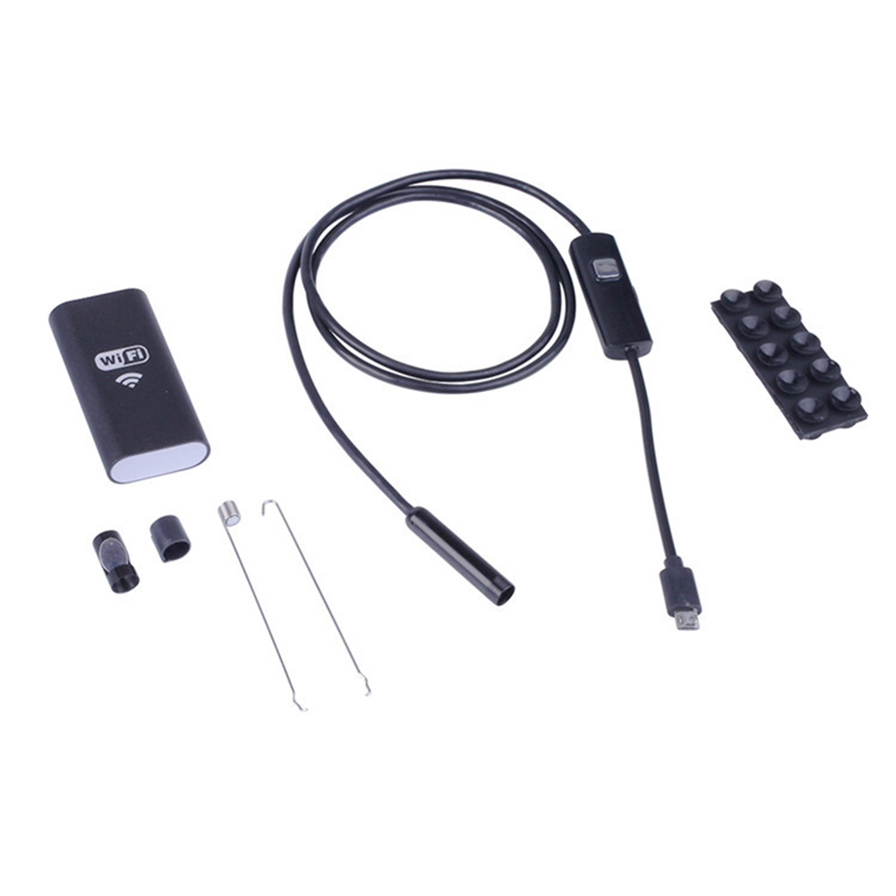 Shoping world Wireless Endoscope IP67 Waterproof 8LEDs WiFi Borescope 2MP 720P Snake Camera for Android and iOS Smartphone, iPhone, Samsung