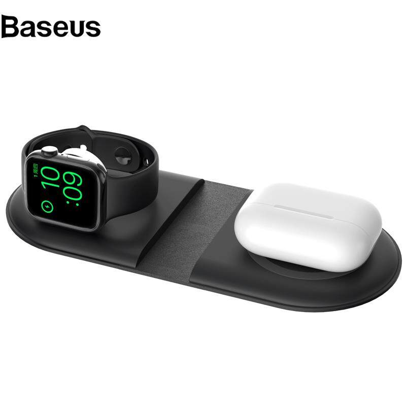 Baseus WS39 15W Folding Magnetic Wireless Charger Fast Charging Pad Double Dock Station for iPhone/Apple Watch