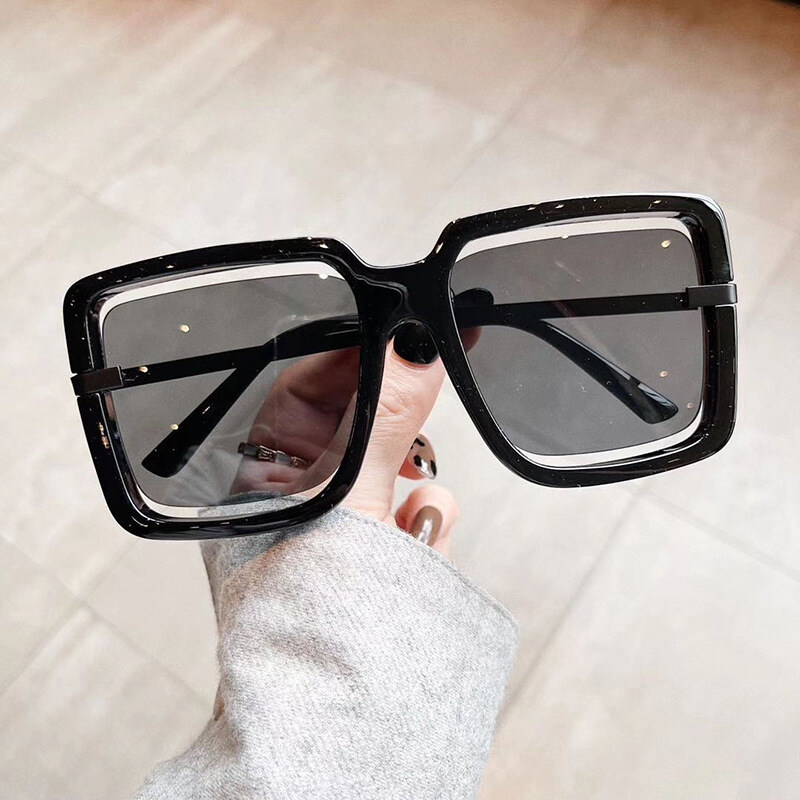 2022 New Large Square Sunglasses For Men For Women Fashion Shade Sun Glasses Various Colors Casual Decorative Glasses PTQ