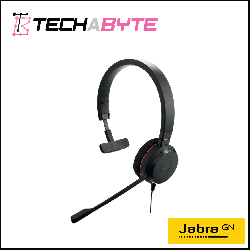Jabra Evolve 20 Mono UC USB-C Wired Headset
