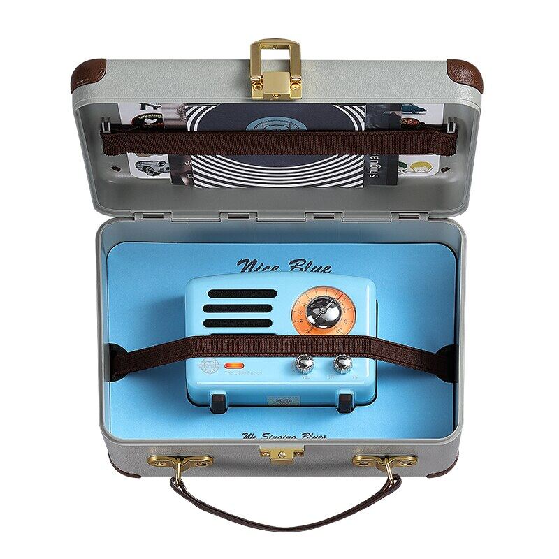 MUZEN OTR Metal Retro Radio Creative Birthday Present Cute Girl Christmas Gift Portable Metal Wireless Bluetooth Speaker MW-2AI