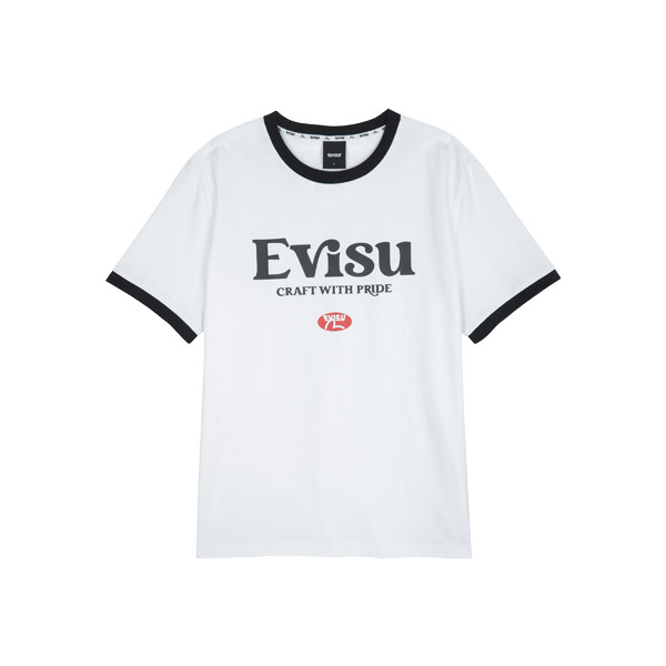[EVISU KOREA] Retro Ringer Slim Fit T-shirt