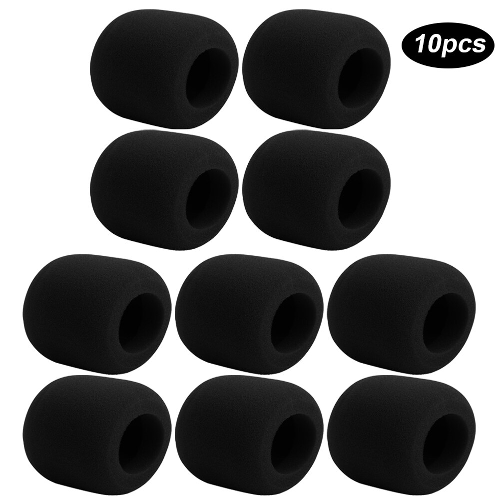10pcs Windscreen Microphone Protector Covers Reusable Thickened Sponge Case