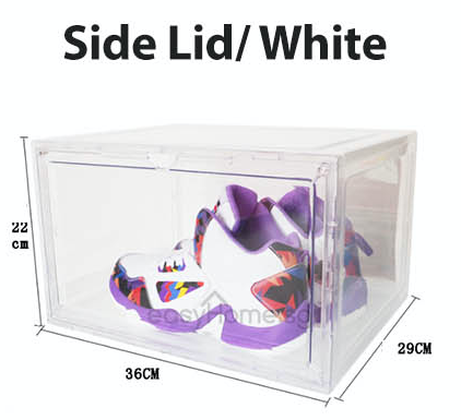 (Bundle Set) AJ Shoe Box / Storage Rack Shelf Organizer (Front Or Side Lid Opening)