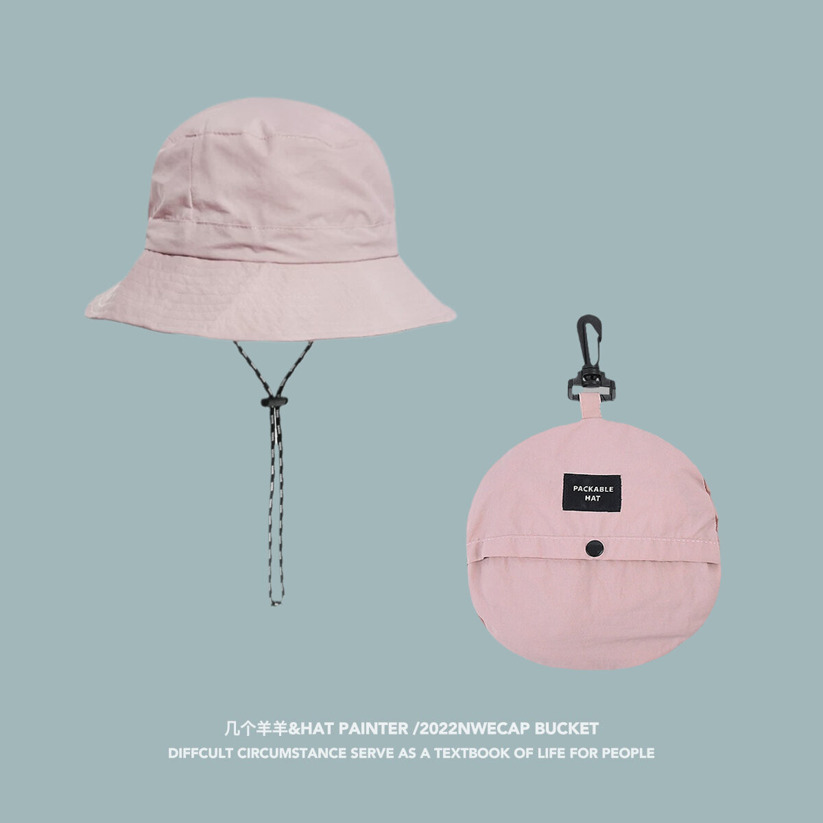 Quick-Dry Fisherman Hat Women's Storable Outdoor Spring and Summer Thin Sun Hat Drawstring Bucket Hat Fishing Hat Men's Alpine Cap