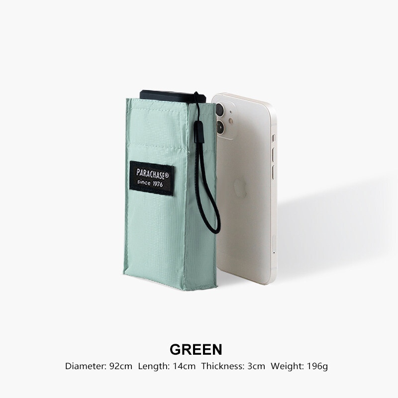 Sun Flat Mini Umbrella UV Protection 210g Ultralight Folding Pocket Umbrellas Rain Women Windproof 6 Ribs Umbrella Girls Travel Sunscreen Umbrella