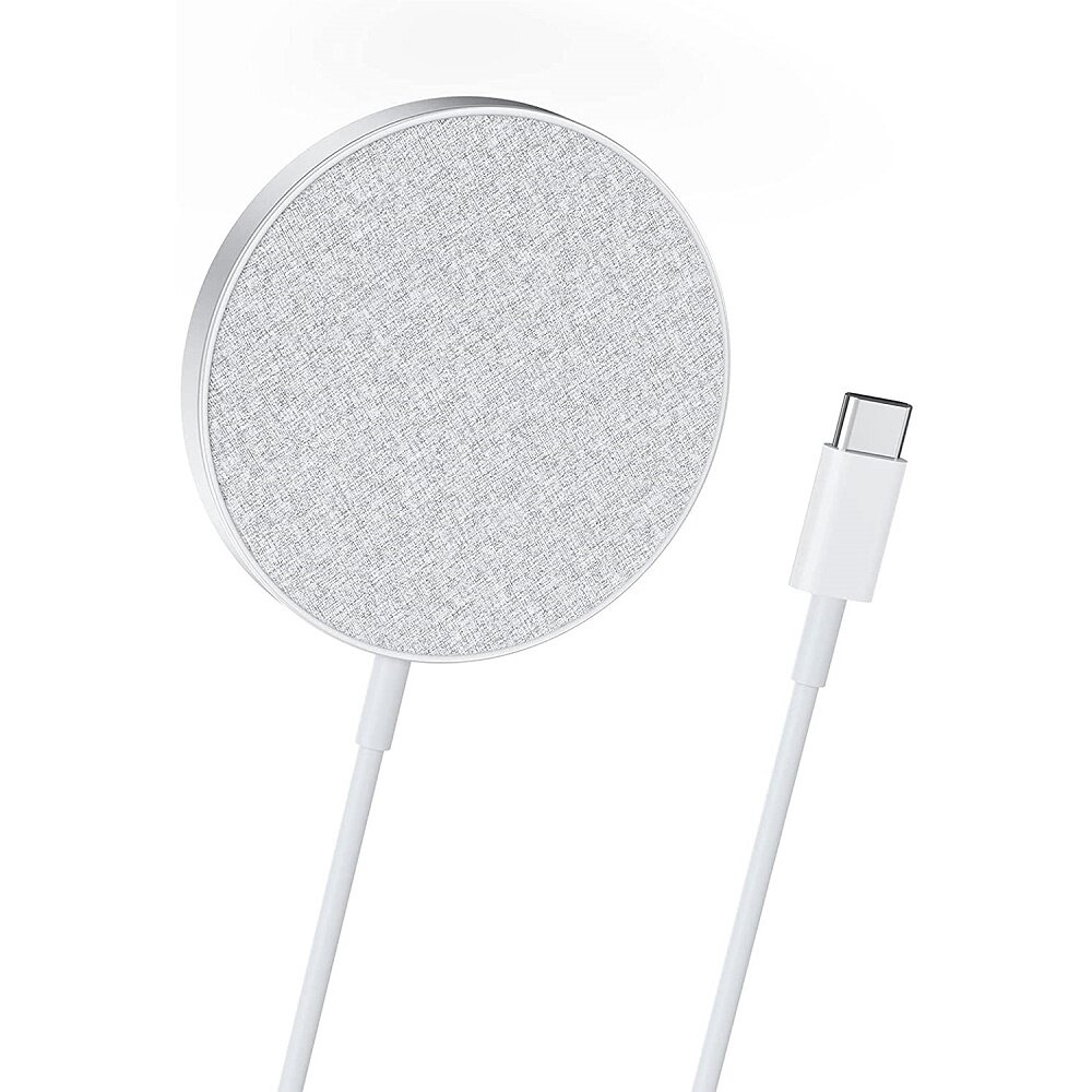 Anker PowerWave Select+ Magnetic Wireless Charging Pad with Built-in Charging Cable (No AC Adapter) 7.5W Compatible with iPhone/ Pro / Mini / AirPods A2566(MAX 15W Output) / Power Wave Pad Lite A2565(