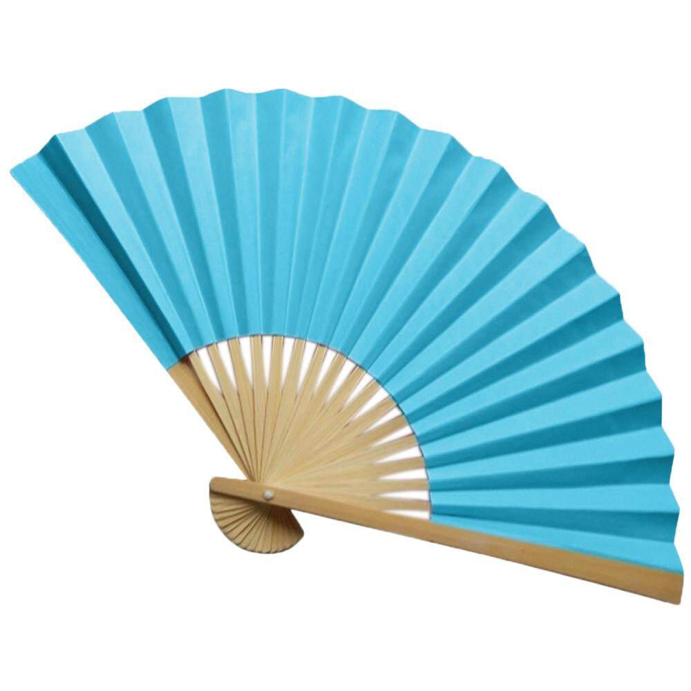 Louisalu Chinese Style Hand Held Fan Bamboo Paper Folding Fan Party Wedding Decor