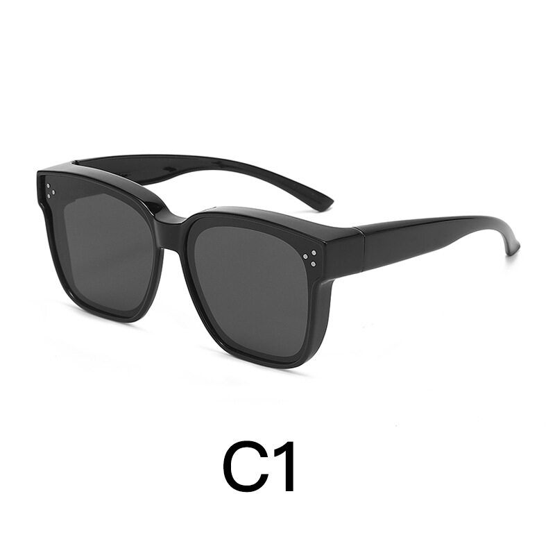 Sunglasses On Myopia Glasses Polarized Anti-ultraviolet Sun Glasses Large Frame Sunglasses Clip Driving Glasses PTQ