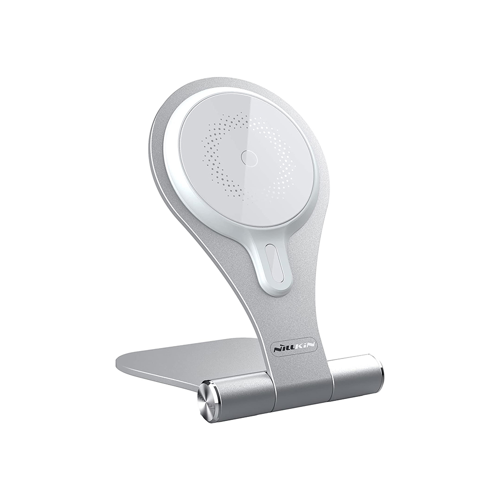 [SG] Nillkin NKT11 MagStand Wireless Charging MagSafe Phone Stand (Silver)