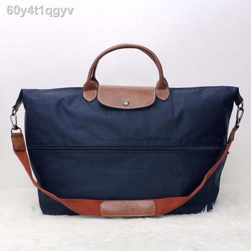 100% Original longchamp 1911 089 classic short handle large unisex travel bag folding waterproof multifunctional jiaozi bag.