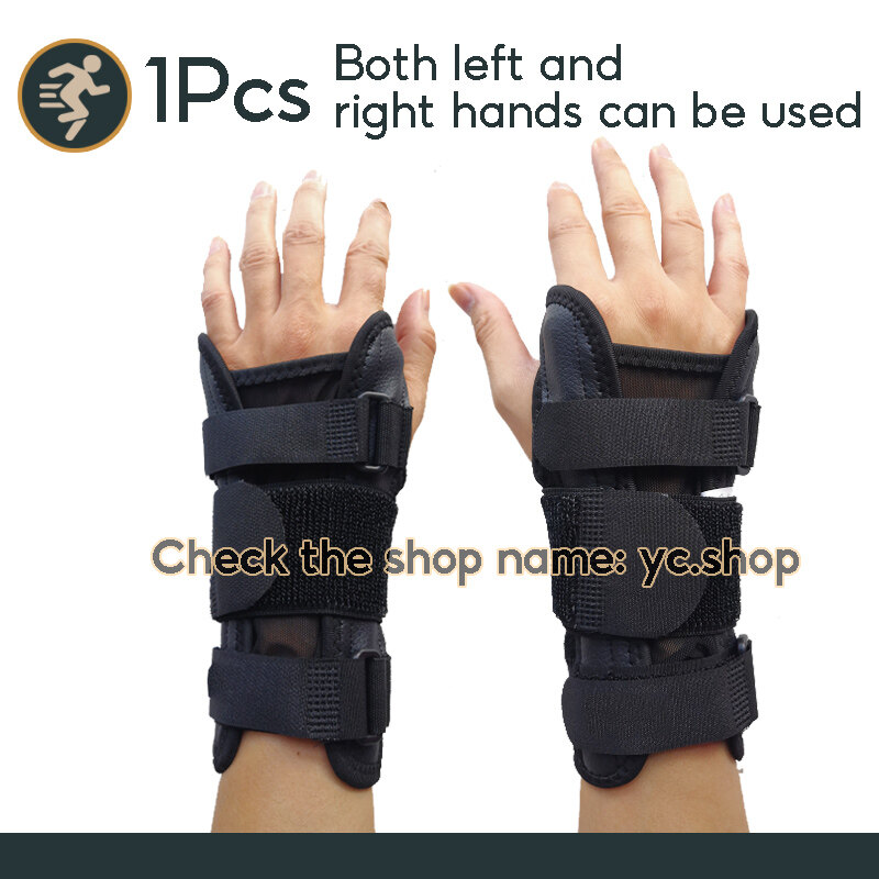 Wrist Splint for Carpal-Tunnel Syndrome, Adjustable Compression Wrist Brace for Right and Left Hand, Pain Relief for Arthritis, Tendonitis, Sprains