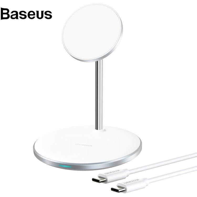 Baseus CHOETECH T581-F for iPhone / AirPods Pro 2 in 1 15W Magnetic Adsorption Wireless Charger Desktop Stand
