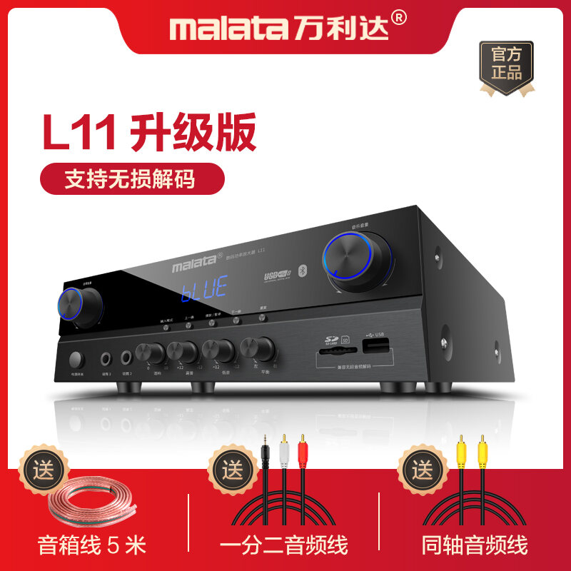 Wanlida L11 Bluetooth 2.0 Power Amplifier Household KTV Karaoke Speaker High Power Professional Audio Amplifier
