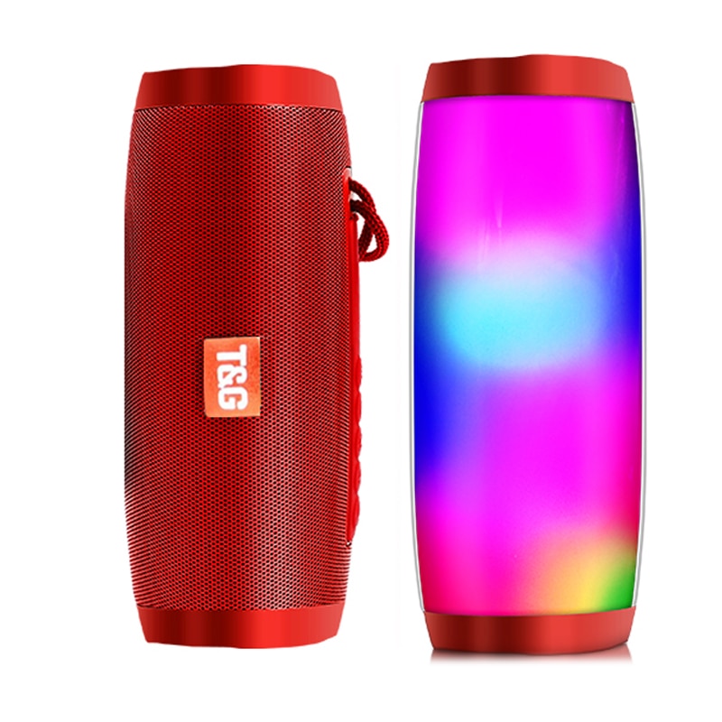 (T&G ) Wireless Bluetooth Speaker Portable Speaker Bluetooth Powerful High Film Outdoor Bass HIFI TF FM Radio with LED Light / TG-157 / LOCAL WARRANTY