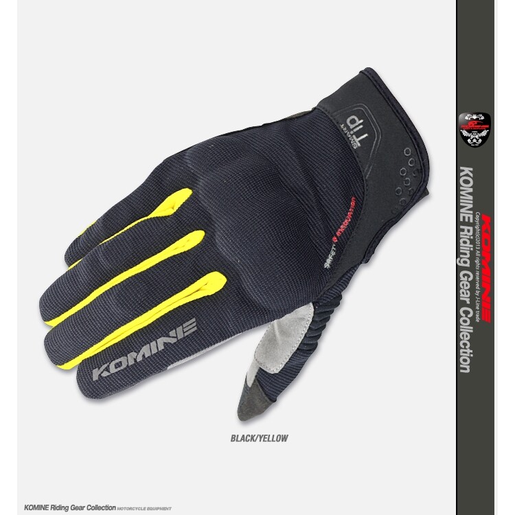 Komine GK183 Gloves New Arrival Komine GK-183 Protect Mesh Gloves BRAVE Touch Screen Gloves