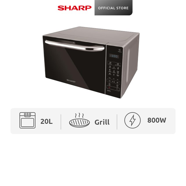 SHARP 20L Microwave with Grill R-62E0(S) - Best selling