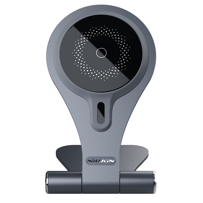 Magstand Wireless Margnetic Charging Stand for iPhone With Magsafe Foldable Portable Smart Adjustable Light Angle Design Viewing Vertical Horizontal Video Watching Fast Scratch Resistant Surge Protect