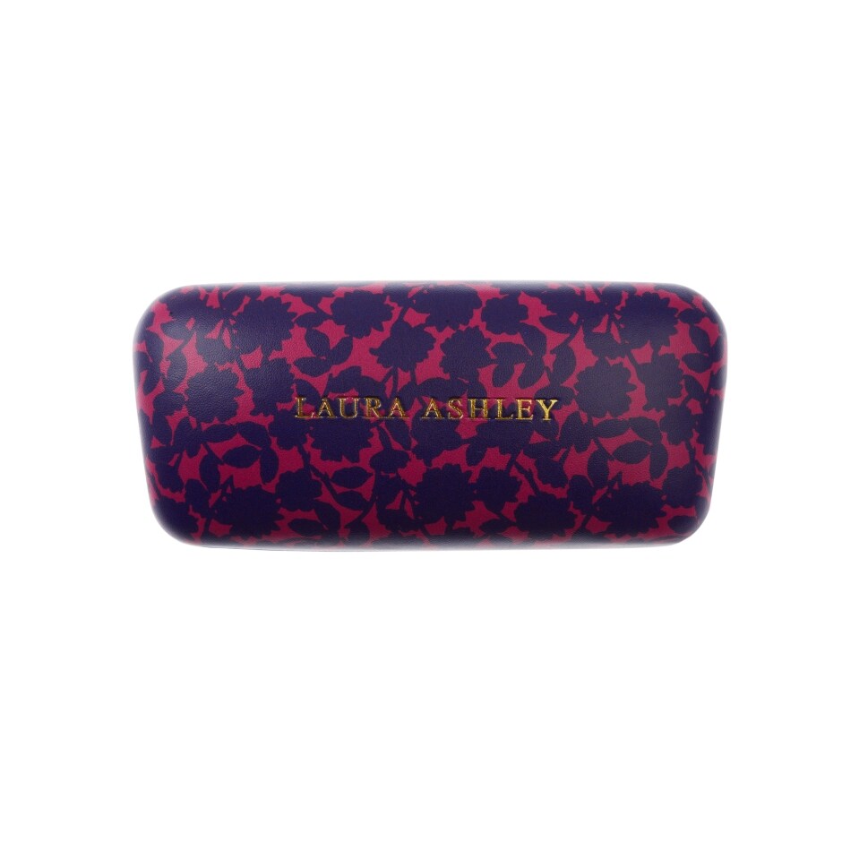 LAURA ASHLEY Fuchsia Shadow Floral Sunglasses Case & Cosmetic Pouch