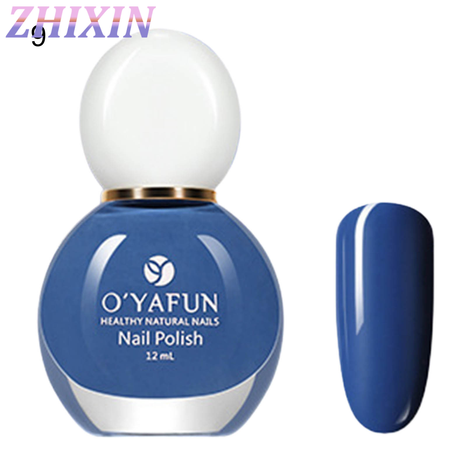 Zhixin OYAFUN 12ml Water-Based Manicure Color Polish Quick Dry Healthy Extract Bake Free Tearable Long Lasting Nail for Female