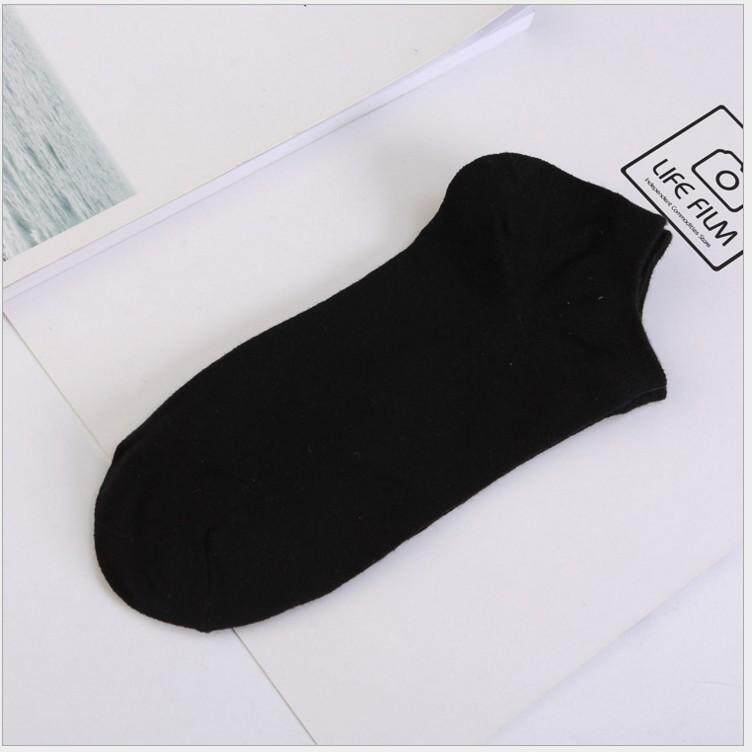 5 Pairs Women Socks Breathable Sports socks Solid Color Boat socks Comfortable Cotton Ankle Socks White Black