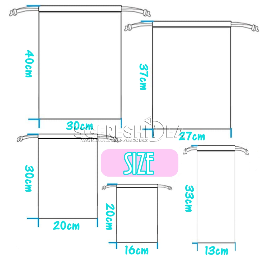 【5 Pcs】Drawstring Pouch Gift Bag Children Goodie Storage Bags Organizing Shoes Clothes Makeup Toiletries Travel Accessories