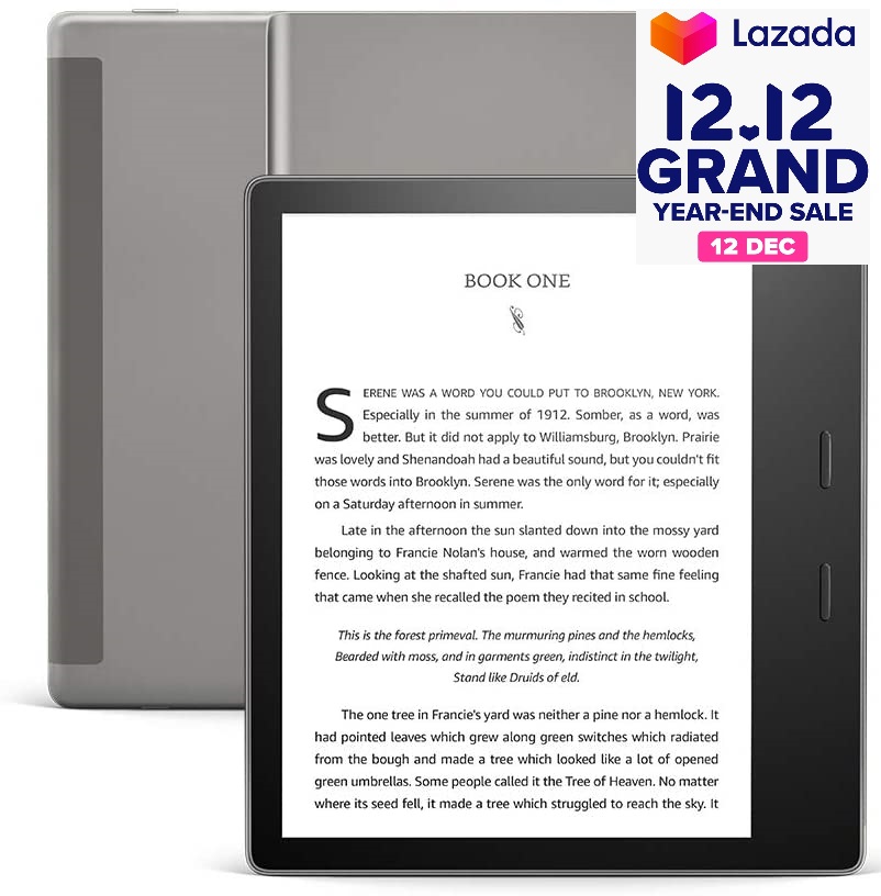 (TOP END MODEL) Kindle Oasis 3 (2019, 8GB/32GB, Graphite/Champagne Gold), 7" HD (300 ppi), Waterproof, Built-In Audible (Wi-Fi with Special Offers)