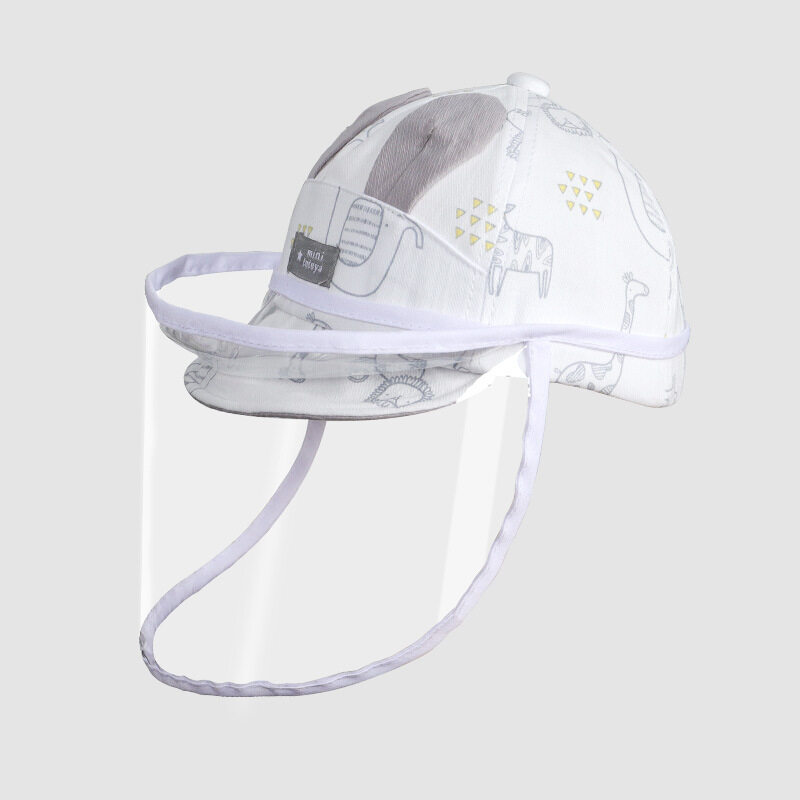Cute Baby Hat Infant Anti-fog Anti Spitting Anti Virus Baseball Cap Detachable Isolation Virus Visor Protection Cap for Baby Kids