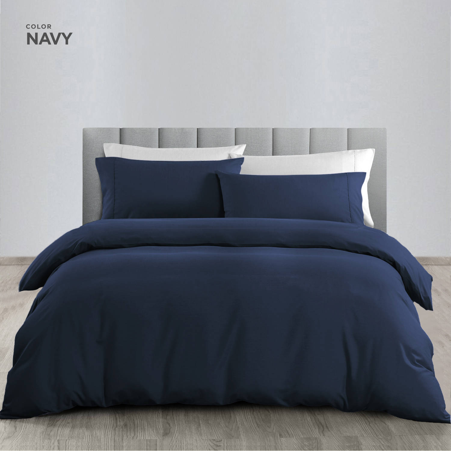 (2 Pillowcases or 1 Bolster Case) Horgen Everyday Essentials 100% Combed Cotton 2 Pillowcase Set or 1 Bolster Case