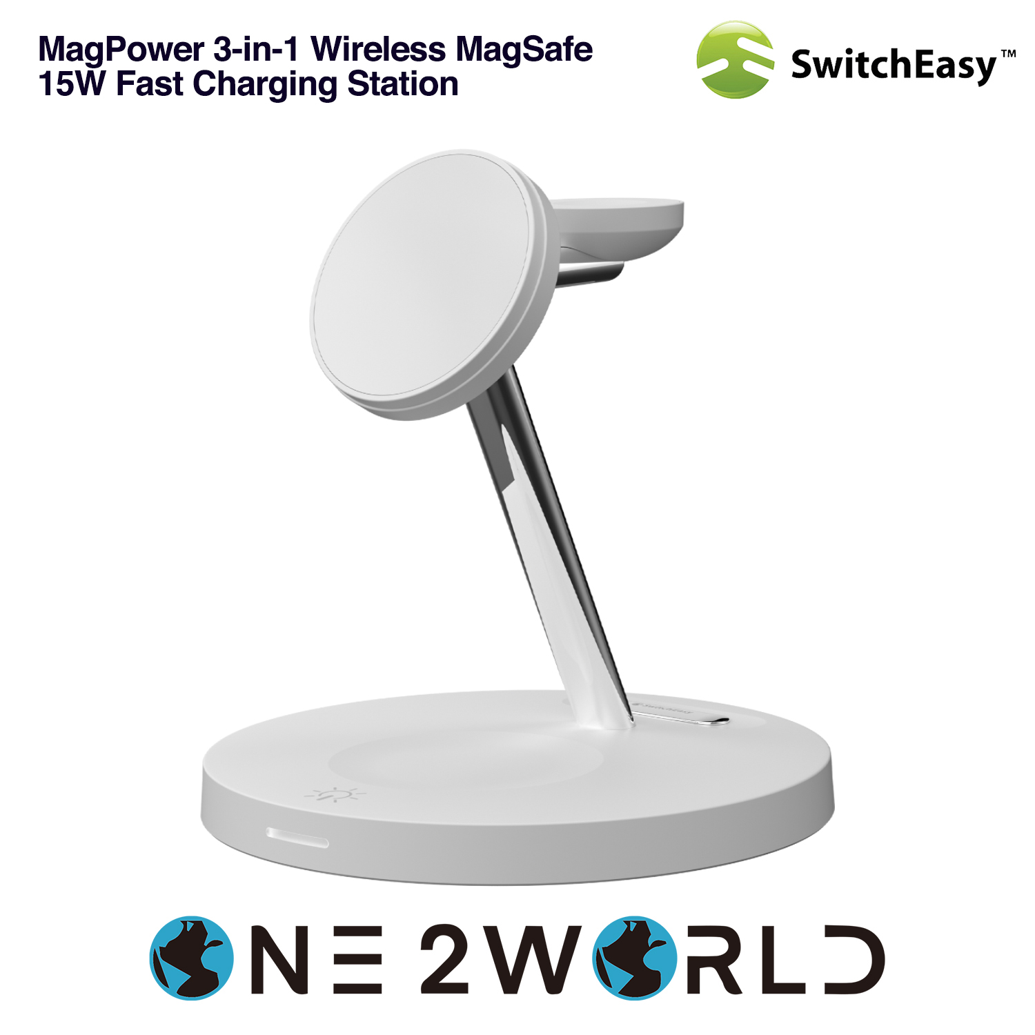 SwitchEasy MagPower 4-in-1 MagSafe 15W Charging Station