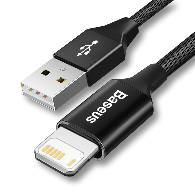 Baseus 0.25m/0.6m/1.2m/1.8m/3m USB Cable Fast Charging For iPhone 13 12 Pro Max mini 11 Pro Xs Max Xr X 8 7 6 6s 5 5s iPad Charger cable