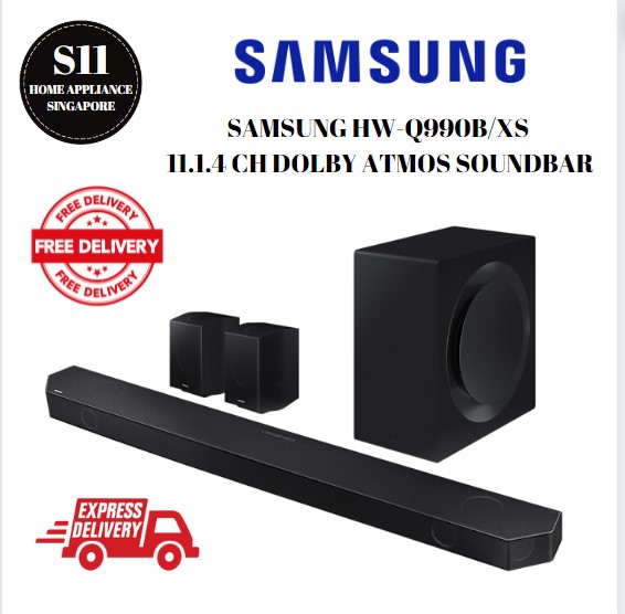 SAMSUNG HW-Q990B/XS 11.1.4 CH DOLBY ATMOS SOUNDBAR * 1 YEAR LOCAL WARRANTY BY SAMSUNG SG