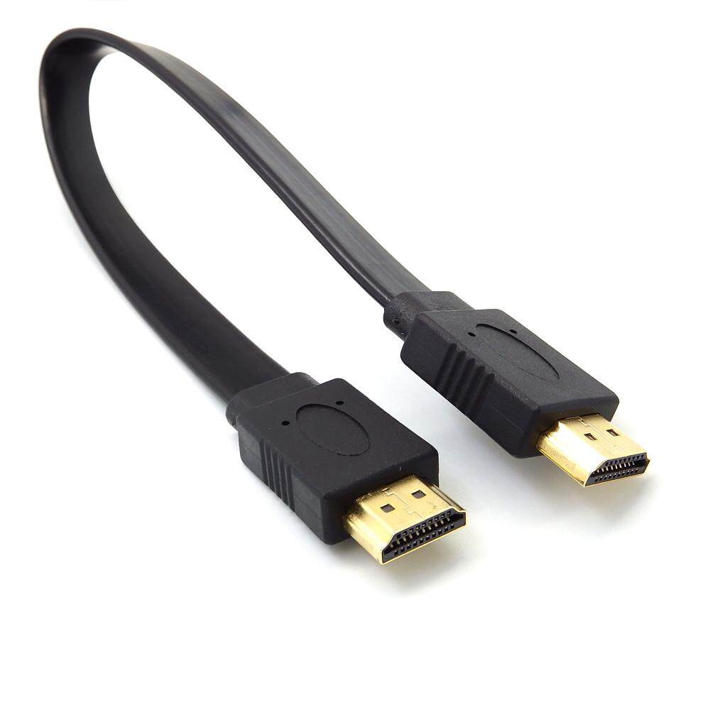Fanestiy Full HD Short HDMI Male to Male Plug Flat Cable Cord for Audio Video HDTV  30cm