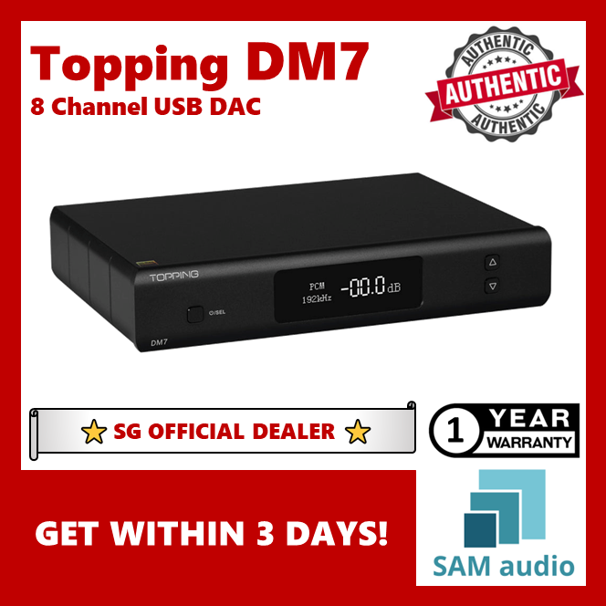 [?SG] TOPPING DM7 8 CHANNEL USB ES9038PRO DAC