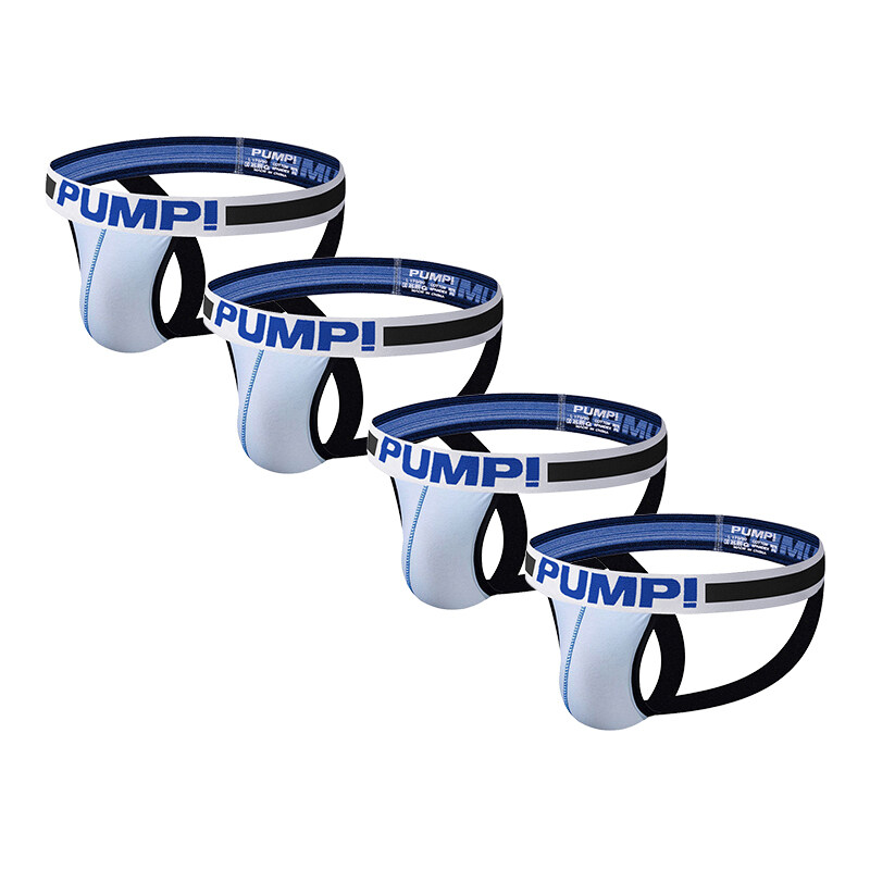 PUMP 4Pcs Patchwork Cotton Sexy Men Underwear Thong Mens Jockstrap Popular Thongs Jockstrap Men And G strings Lingeries CMENIN Soft Splice Innerwear H96