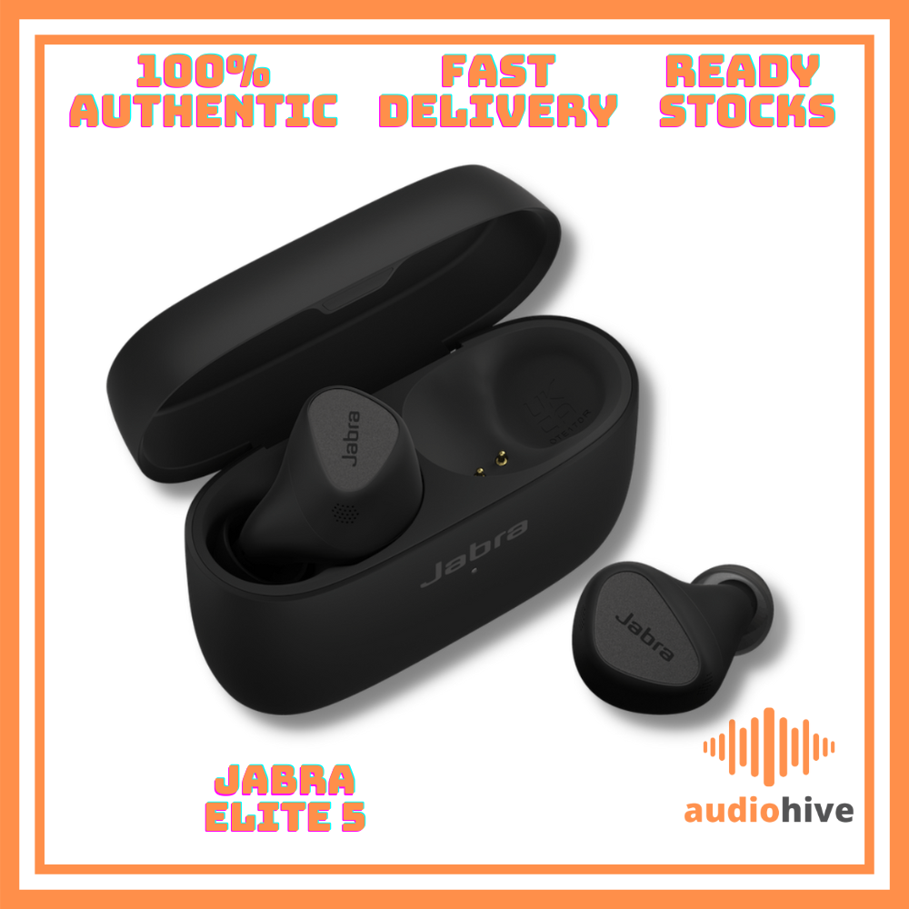 Jabra Elite 5 True Wireless Hybrid Active Noise Cancelling Earbuds