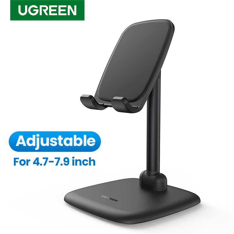 UGREEN Cell Phone Stand Adjustable Desk Holder for iPhone 11 Pro Max XS XR 8 Plus 6 7 Foldable Desk Phone Holder Stand for Home