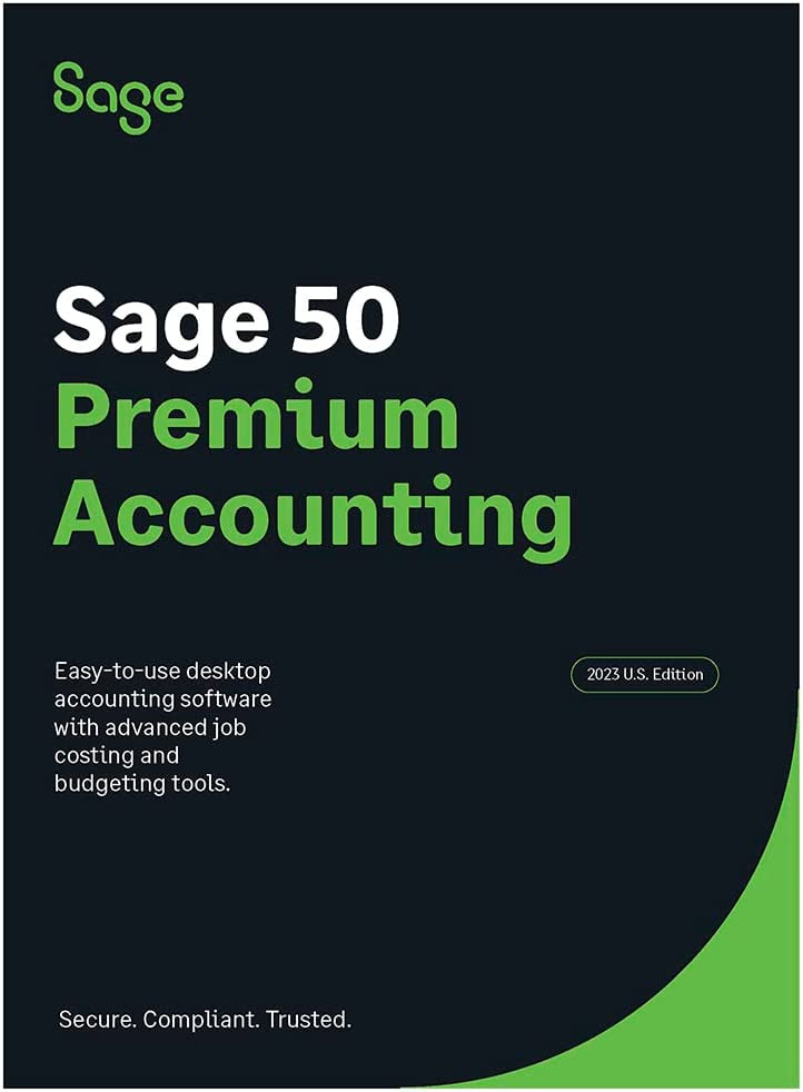Sage 50 Premium Accounting 2023 U.S. 1-User Small Business Accounting Software