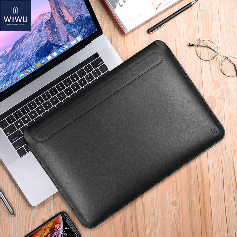 WIWU 16.2 inch Untraslim Laptop Stand Sleeve for MacBook Pro 2021 A2485, 15-inch Old MacBook Pro Retina Ultrabook Notebook Bag Case