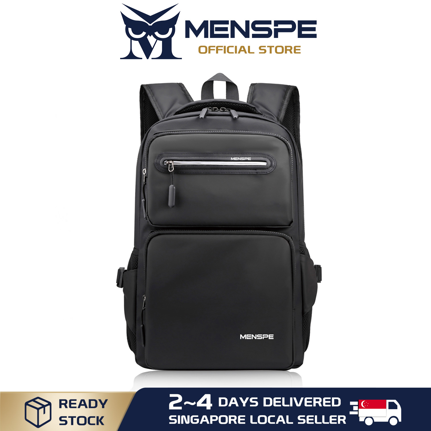 MENSPE Fashion Backpack Men Laptop Backpack Travel Bag Waterproof Backpack Business Bag College Backpack Casual Shoulder Bag Anti Theft Back Pack School Bag for Men Women