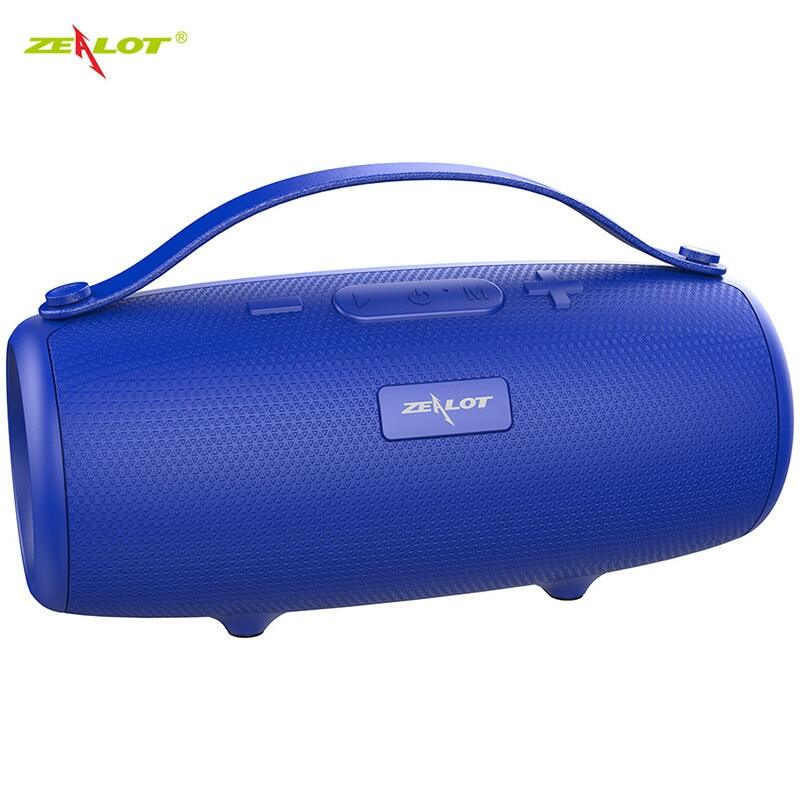 ZEALOT S34 Wireless Bluetooth Speaker Waterproof Portable Outdoor Mini Column Loudspeaker Sport Hifi Boombox Stereo Fm Subwoofer