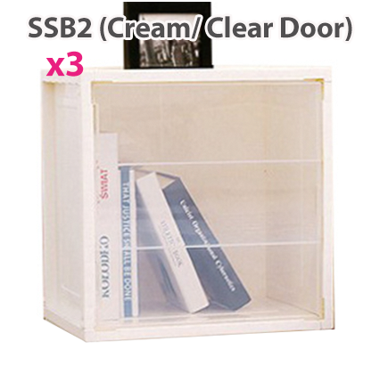 Smart Storage Box SSB - Stackable Cabinet Rack Shelf Organizer / Kitchen Drawer / Bookshelf / Bathroom / Clothes Wardrobe