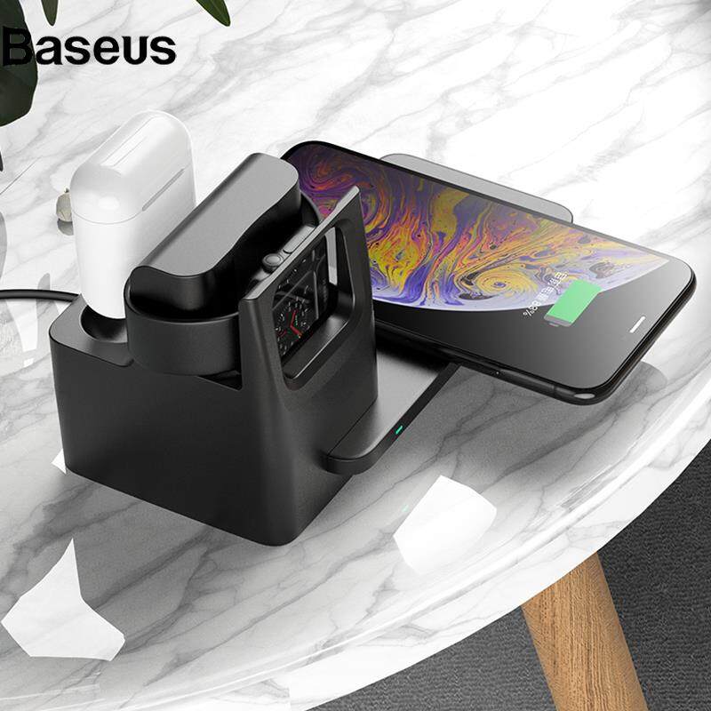 Baseus N31 3 in 1 Wireless Charger Charging Holder Dock Station for iPhone Samsung Apple Watch