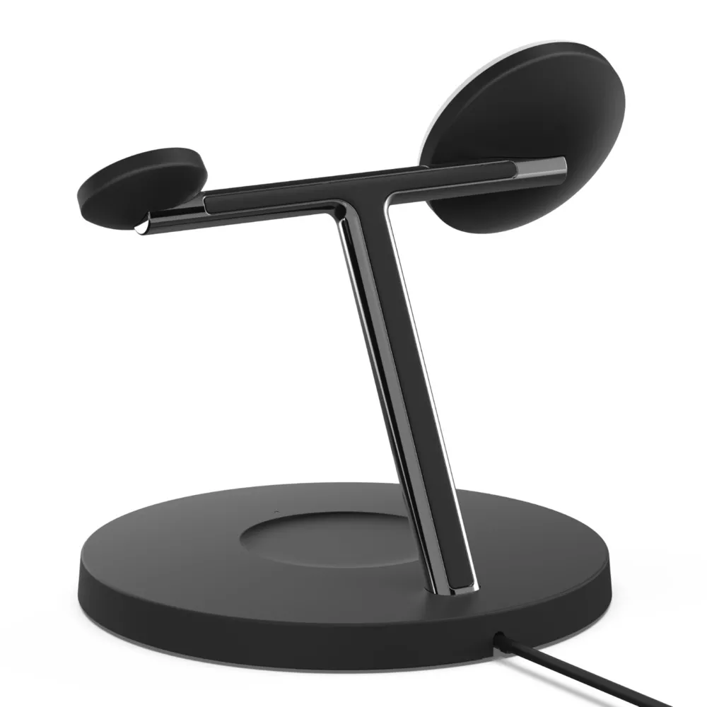 Belkin BoostCharge Pro 3-in-1 Wireless Charger Stand with MagSafe 15W WIZ017 Black / White | 1 Year Manufacturer's Warranty